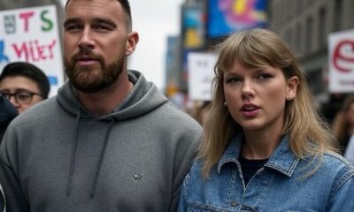 Taylor Swift and Travis Kelce Inspire Change, Marching Hand-in-Hand at ‘No Kings Day’ Demonstration in LA